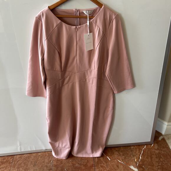 Hobemty Pink Extra Large Dress NWT - Pencil Skirt - Sophisticated- New! - Picture 14 of 16